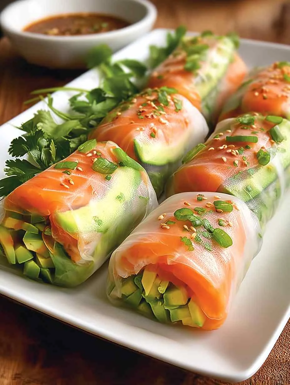 Easy Firecracker Salmon Rolls Recipe Quick Dinner Firecracker Salmon Rolls Spicy Salmon Sushi Roll Ideas Best Ingredients ...