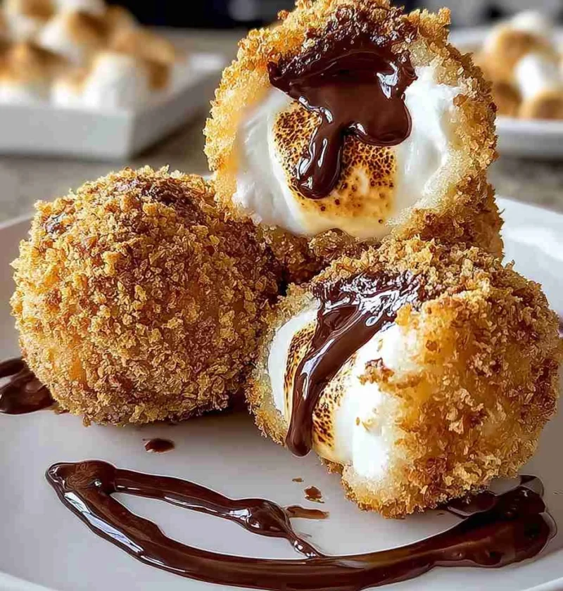 Easy Fried S'mores Bombs Recipe Simple Ingredients For S'mores Bombs How To Make S'mores Bombs At Home Best Fried S'mores ...