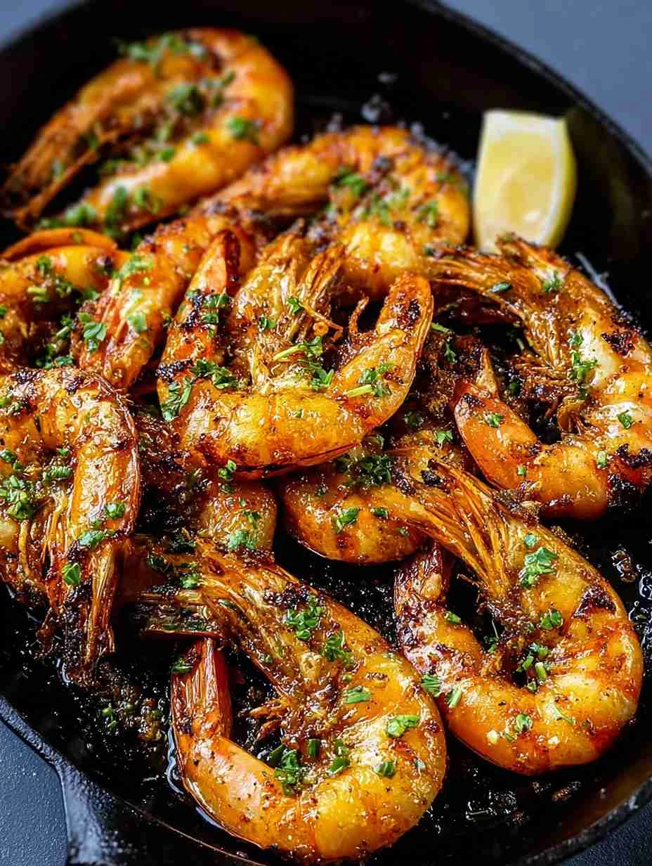 Easy Grilled Garlic Butter Prawns Recipe Best Garlic Butter Prawns On The Grill How To Make Grilled Garlic Prawns Spicy Gr...