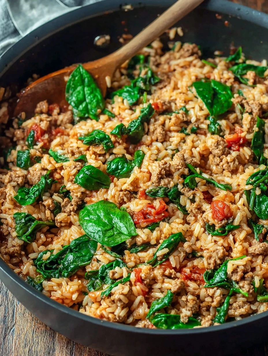 Easy Italian Sausage And Rice Skillet Recipe One-pan Italian Sausage And Rice Healthy Italian Sausage And Rice Skillet Hom...