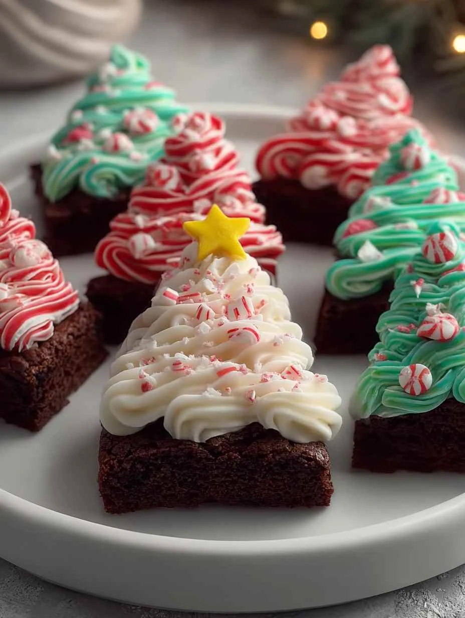 Festive Frosted Christmas Brownies Recipe Easy Christmas Brownie Decorating Ideas Best Frosted Brownies For Holiday Partie...