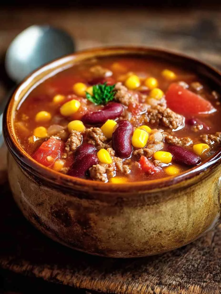 Garlic Beef Pasta Crockpot Cowboy Soup