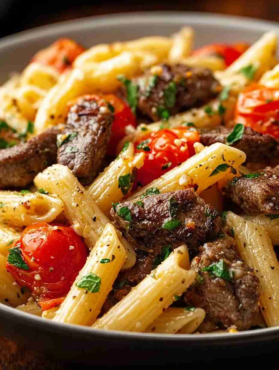 Garlic Beef Pasta Garlic Beef Pasta