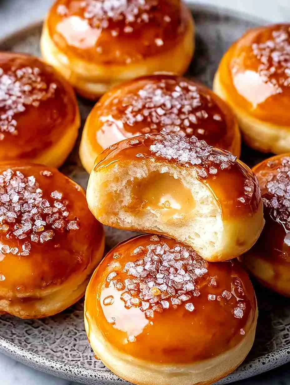 Homemade Crème Brûlée Donuts Recipe Easy Soft Baked Donut Ideas Best Crème Brûlée Donuts At Home How To Make Crème ...