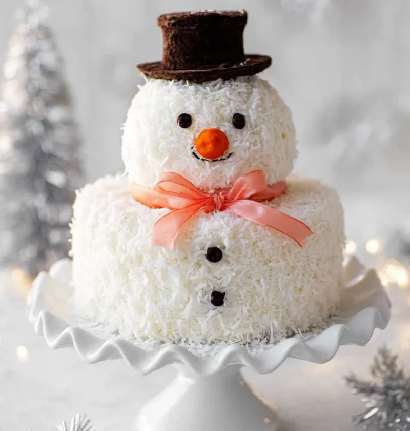 How To Bake A Coconut Bundt Cake Coconut Bundt Cake Recipe Easy Best Snowman Cake Decorating Ideas Frosty Snowman Coconut ...
