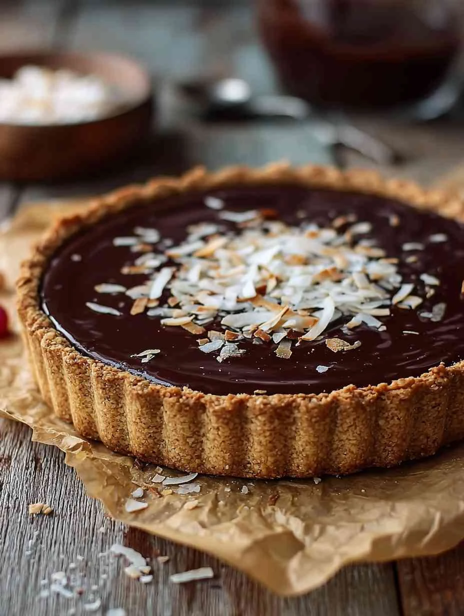 Irresistible Chocolate Coconut Tart That’s Naturally Vegan Irresistible Chocolate Coconut Tart Thats Naturally Vegan