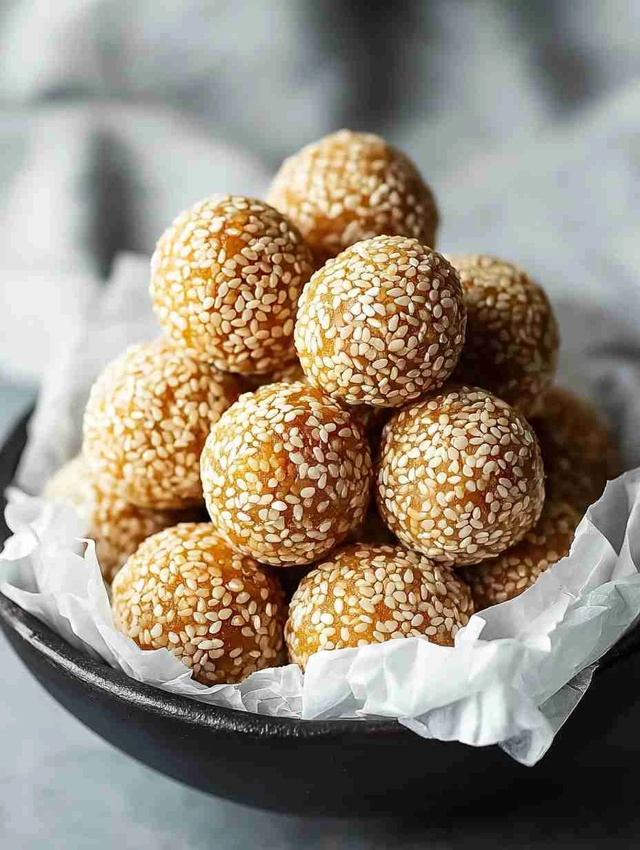 Irresistible Sesame Balls with Sweet Red Bean Filling Recipe