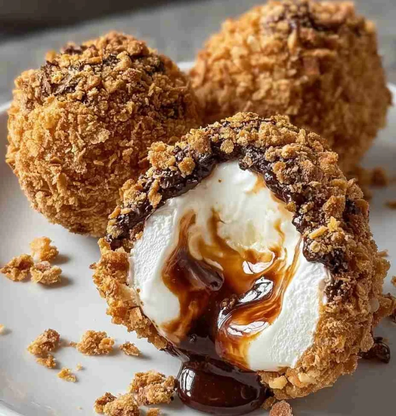 Irresistibly Crispy Fried S'mores Recipe Homemade Fried S'mores Bombs Best Dessert For S'mores Lovers Crispy S'mores Desse...