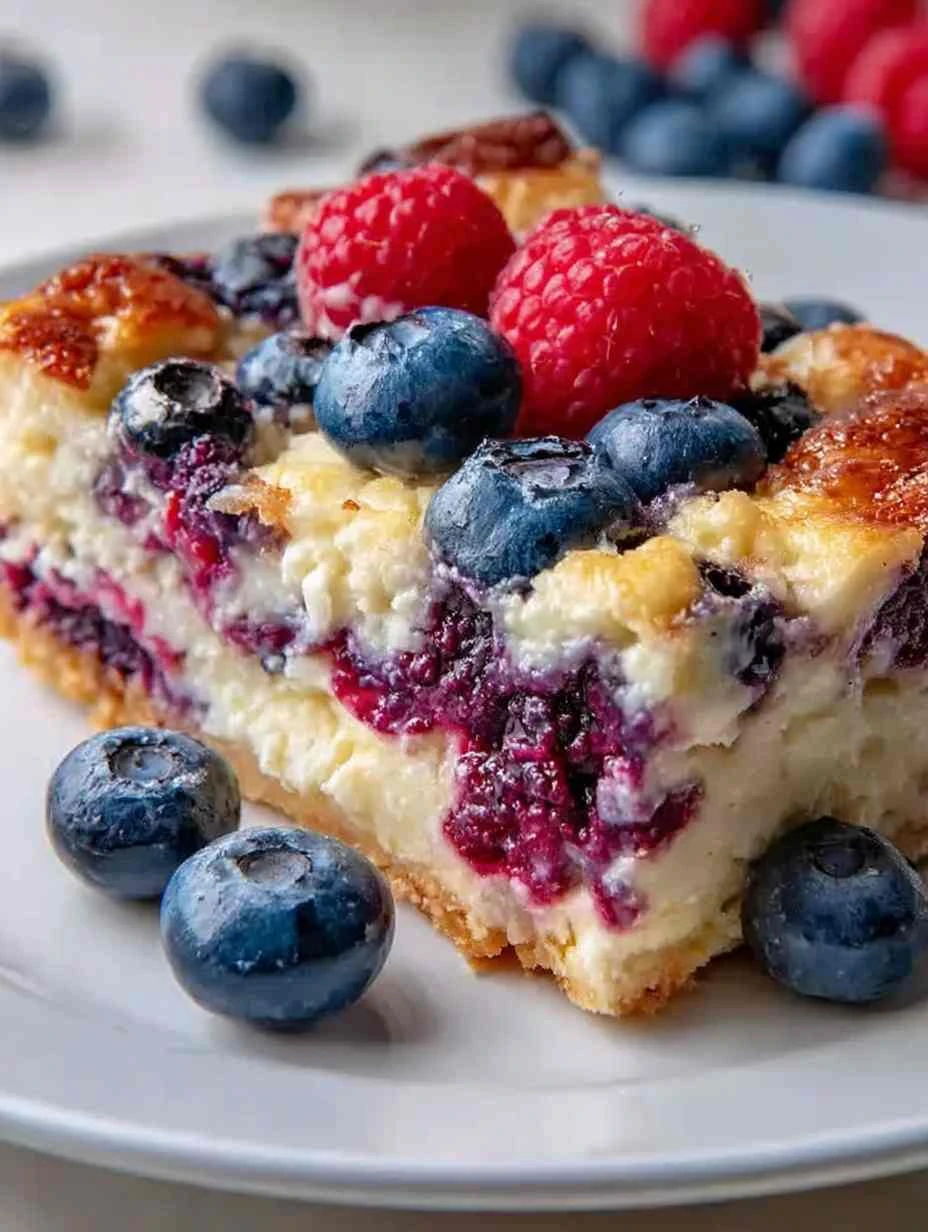 Low Point Blueberry Cottage Cheese Recipe Healthy Blueberry Cottage Cheese Bake Low Calorie Breakfast Bake Ideas Weight Wa...
