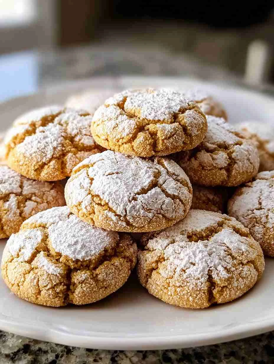 Maple Brown Sugar Crinkle Cookies Recipe Easy Maple Crinkle Cookies Baking Homemade Fall Cookie Ideas Best Maple Sugar Coo...