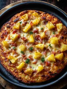 Mediterranean Cauliflower Crust Pizza