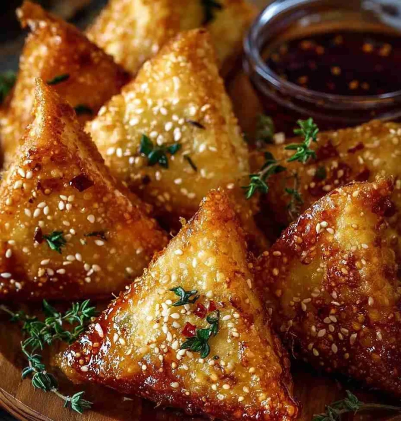 Mediterranean Crispy Feta Triangles Recipe Fried Feta Triangles With Chili Honey How To Make Crispy Feta Triangles Best Ch...