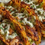 Roasted Cauliflower Steaks with Red Pepper and Chimichurri Flair