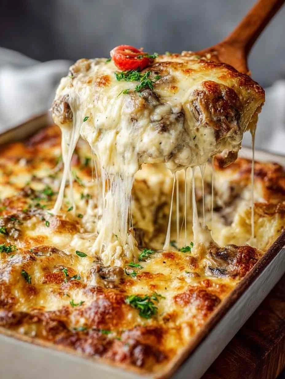 Mediterranean Philly Cheese Steak Casserole Recipe Grandma’s Homestyle Philly Cheese Steak Healthy Mediterranean Cheese ...