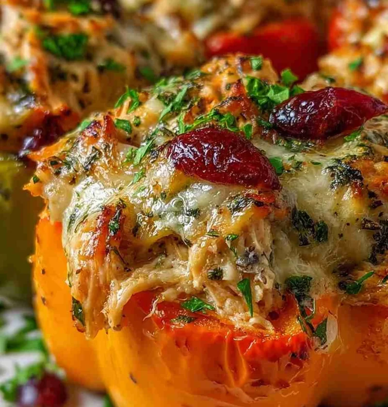 Mediterranean Stuffed Peppers Recipe Creamy Cottage Cheese Chicken Ideas Cranberry Chicken Stuffed Peppers Low Carb Medite...