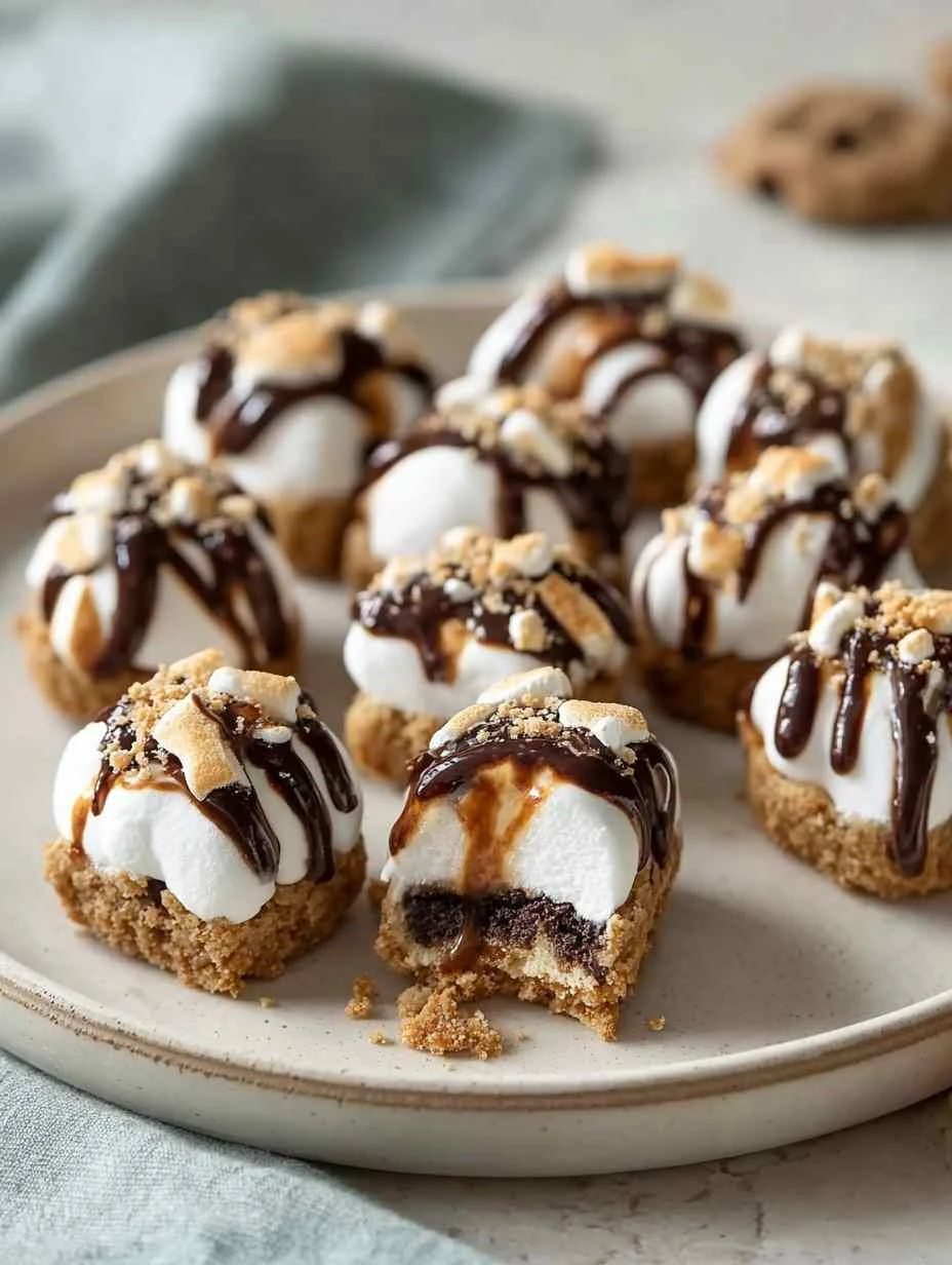 No Bake S’mores Cookie Dough Bites That Everyone Will Love Bake Smores Cookie Dough Bites That Everyone
