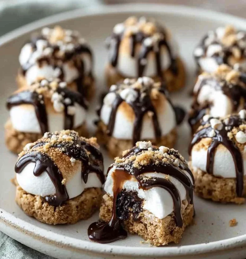 No Bake S’mores Cookie Dough Bites That Everyone Will Love Bake Smores Cookie Dough Bites That Everyone