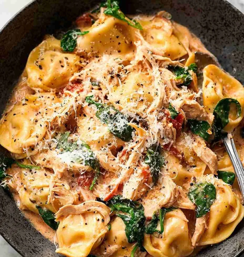 One Pan Tortellini With Chicken One Pan Tortellini Chicken