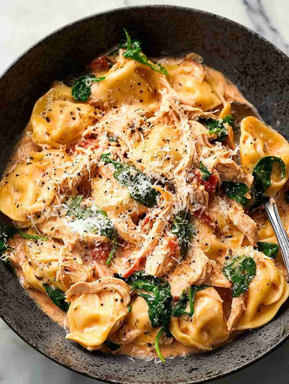 One Pan Tortellini With Chicken