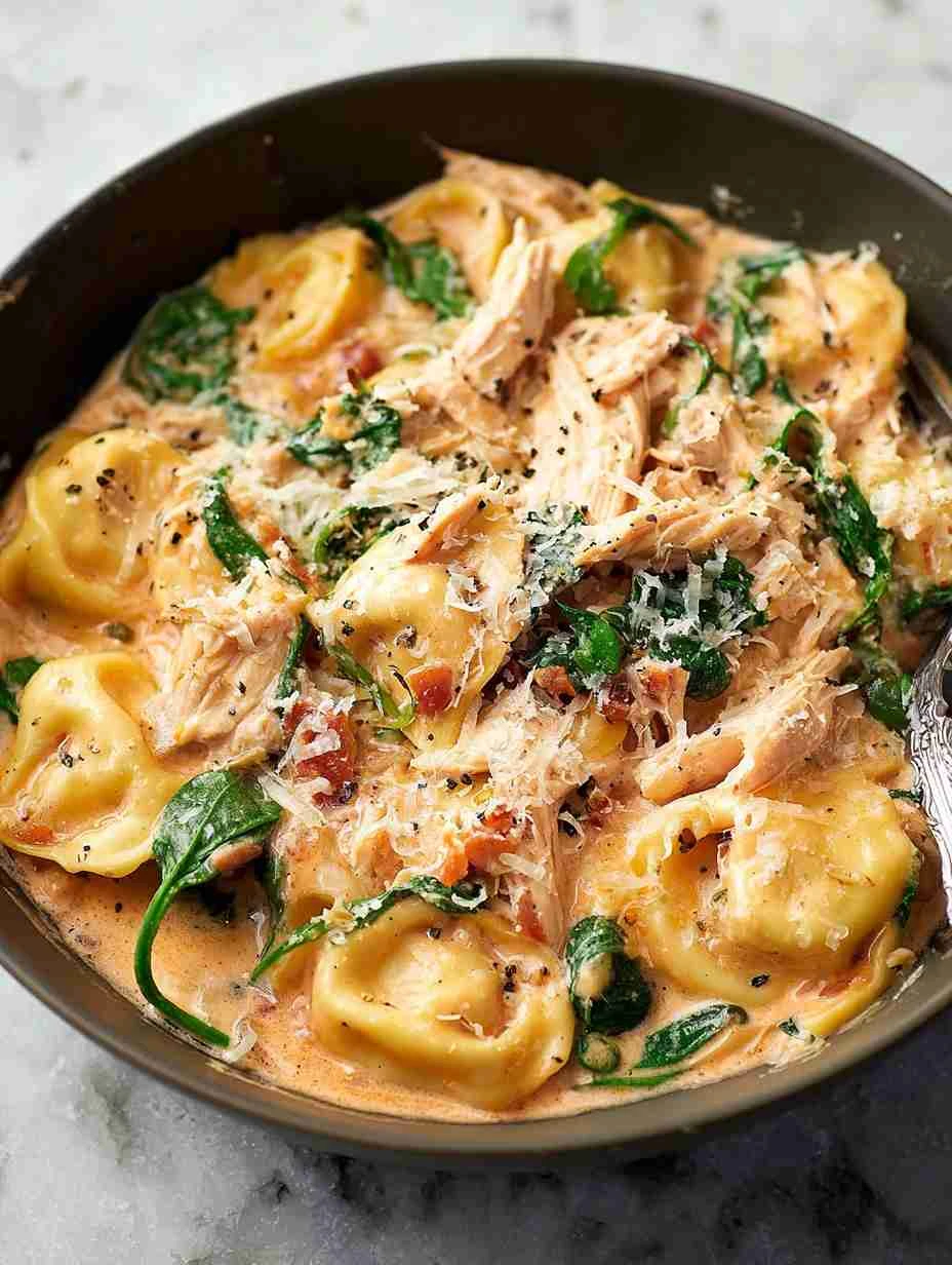 One Pan Tortellini With Chicken One Pan Tortellini Chicken