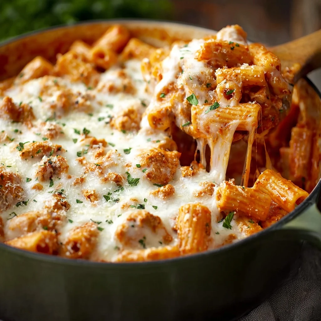 One Pot Chicken Parmesan Pasta