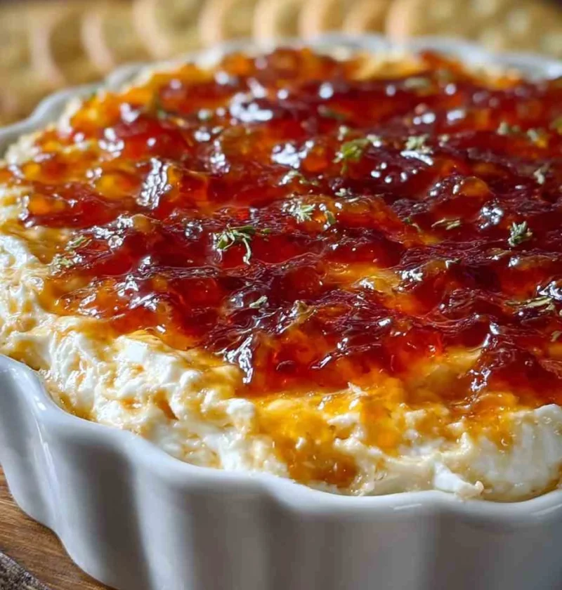 Pepper Jelly Cheese Dip Recipe Best Cheese Dip For Parties Spicy Cheese Dip With Pepper Jelly Easy Pepper Jelly Cheese Dip...