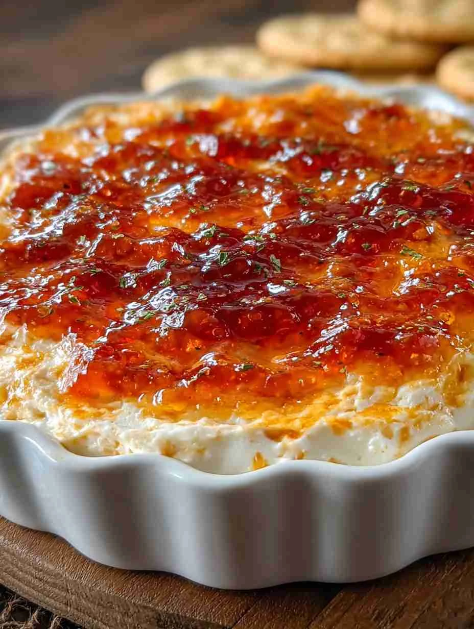 Pepper Jelly Cheese Dip Recipe Best Cheese Dip For Parties Spicy Cheese Dip With Pepper Jelly Easy Pepper Jelly Cheese Dip...