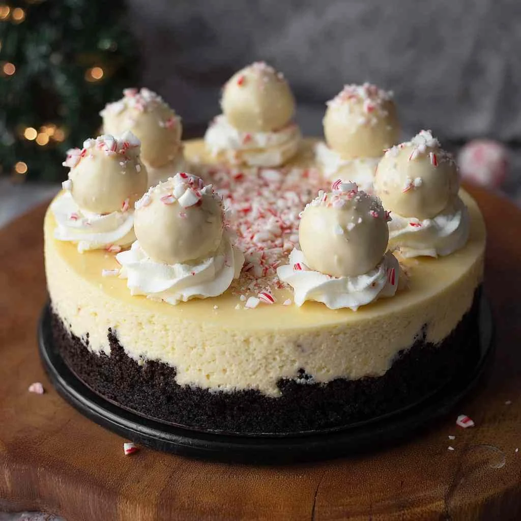 Peppermint Cheesecake with Oreo Crust (The Best Christmas Dessert)