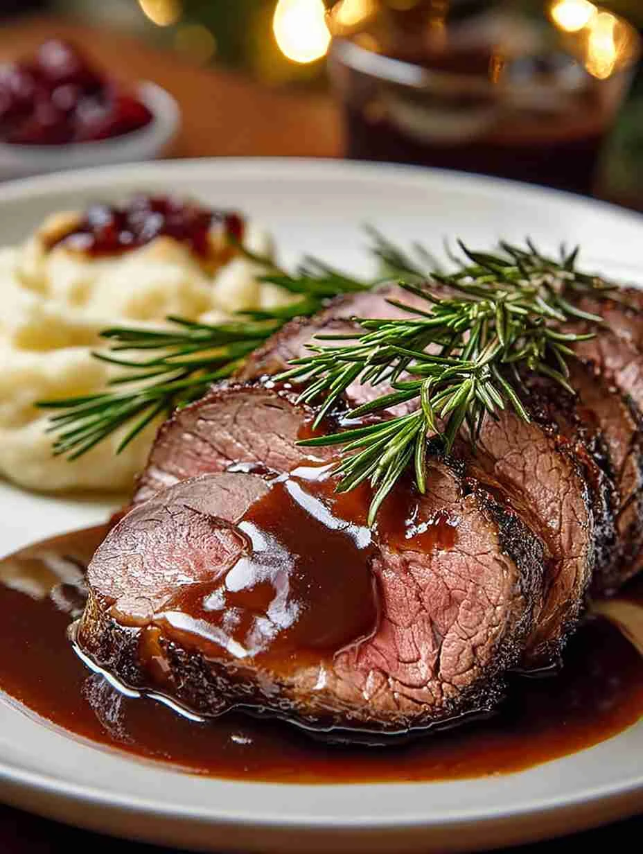 Perfect Christmas Roast Beef Recipe Best Red Wine Gravy For Beef How To Make Velvety Gravy Christmas Beef Recipes With Red...