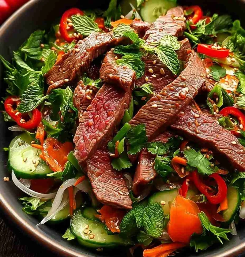 Quick Thai Beef Salad Recipes Thai Beef Salad Meal Prep Ideas Healthy Thai Beef Salad For Dinner Low-calorie Thai Beef Sal...