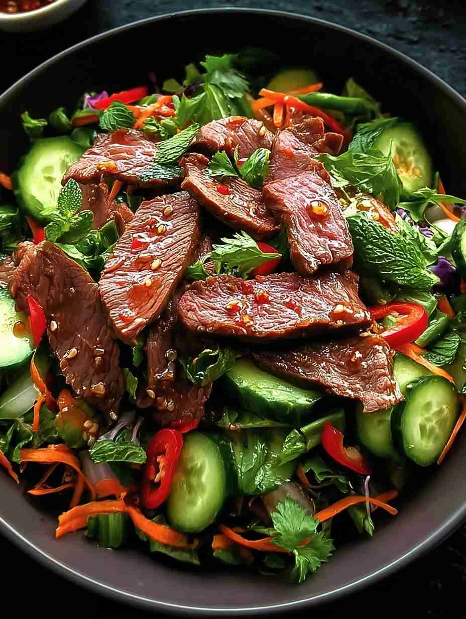 Quick Thai Beef Salad Recipes Thai Beef Salad Meal Prep Ideas Healthy Thai Beef Salad For Dinner Low-calorie Thai Beef Sal...