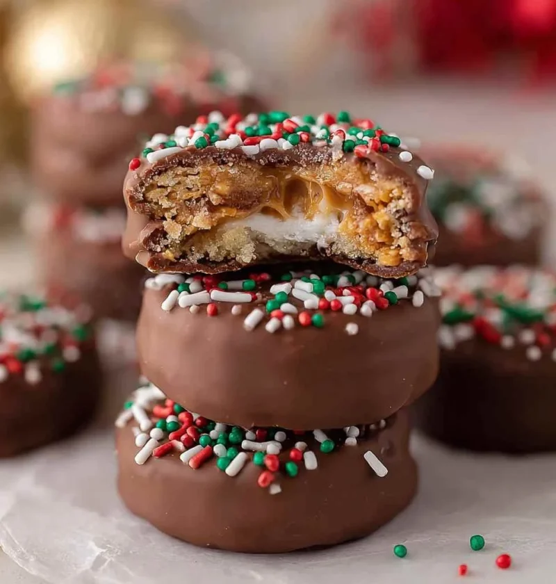 Ritz Peanut Butter Cookies Nobake Chocolate Sandwiches