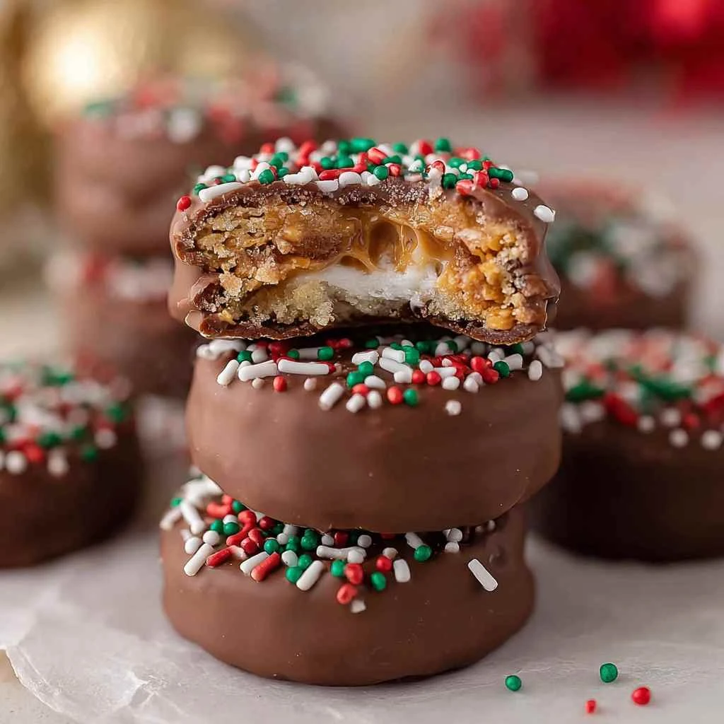 Ritz Peanut Butter Cookies (Easy No-Bake Chocolate Sandwiches)