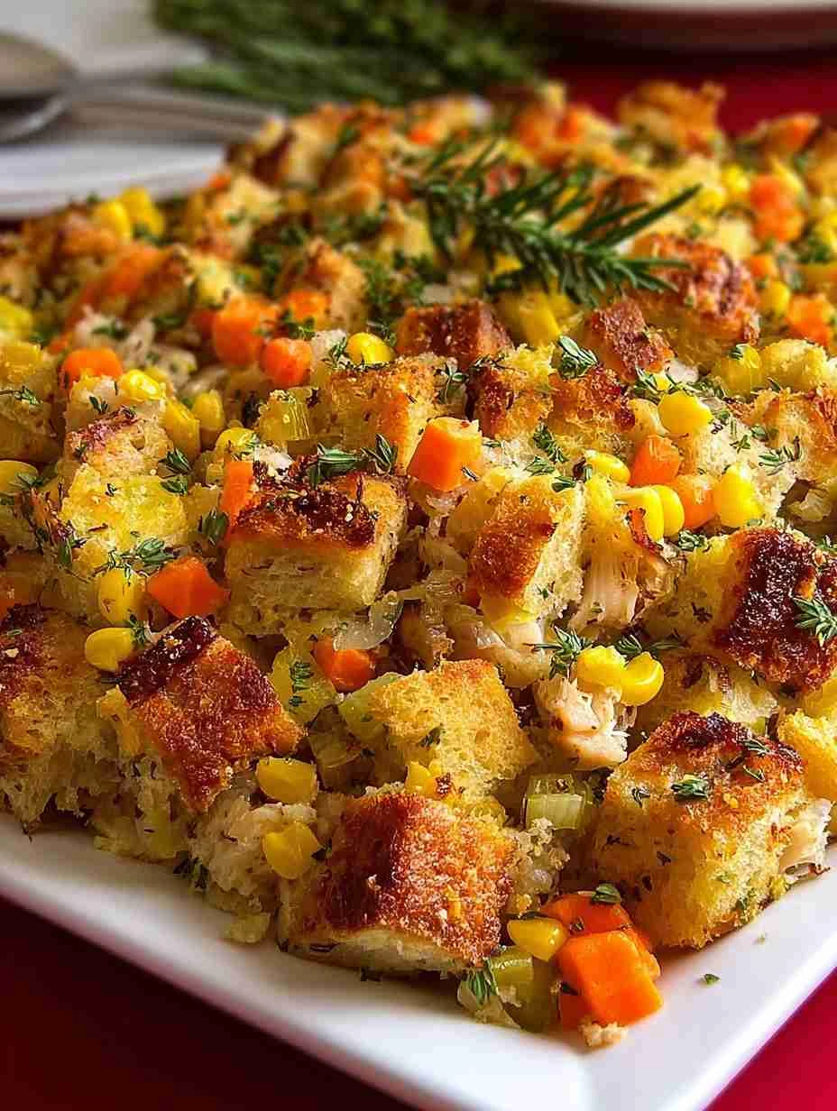 Rotisserie Chicken Stuffing Casserole Rotisserie Chicken Stuffing Casserole