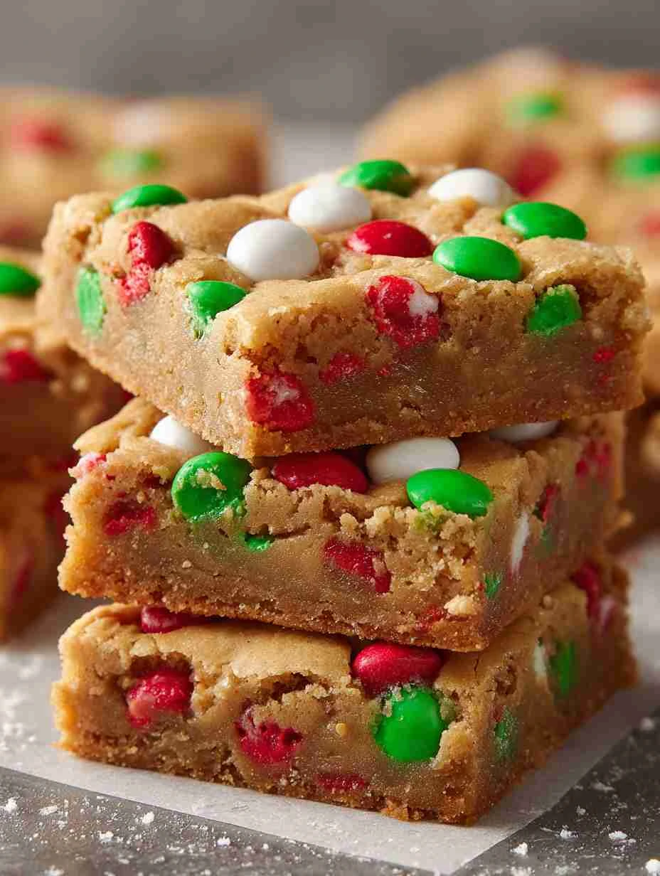 Santa’s Peanut Butter Cookie Bars For A Merry Holiday Treat Santas Peanut Butter Cookie Bars Merry Holiday