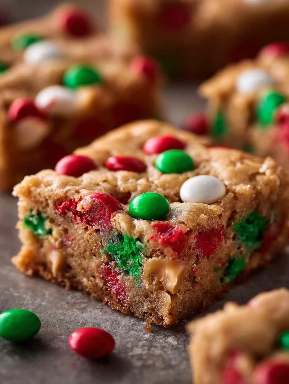 Santa’s Peanut Butter Cookie Bars For A Merry Holiday Treat Santas Peanut Butter Cookie Bars Merry Holiday
