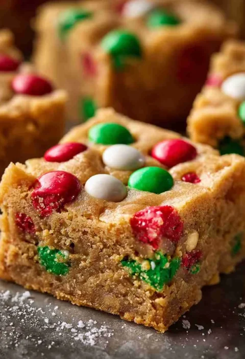 Santa’s Peanut Butter Cookie Bars For A Merry Holiday Treat Santas Peanut Butter Cookie Bars Merry Holiday