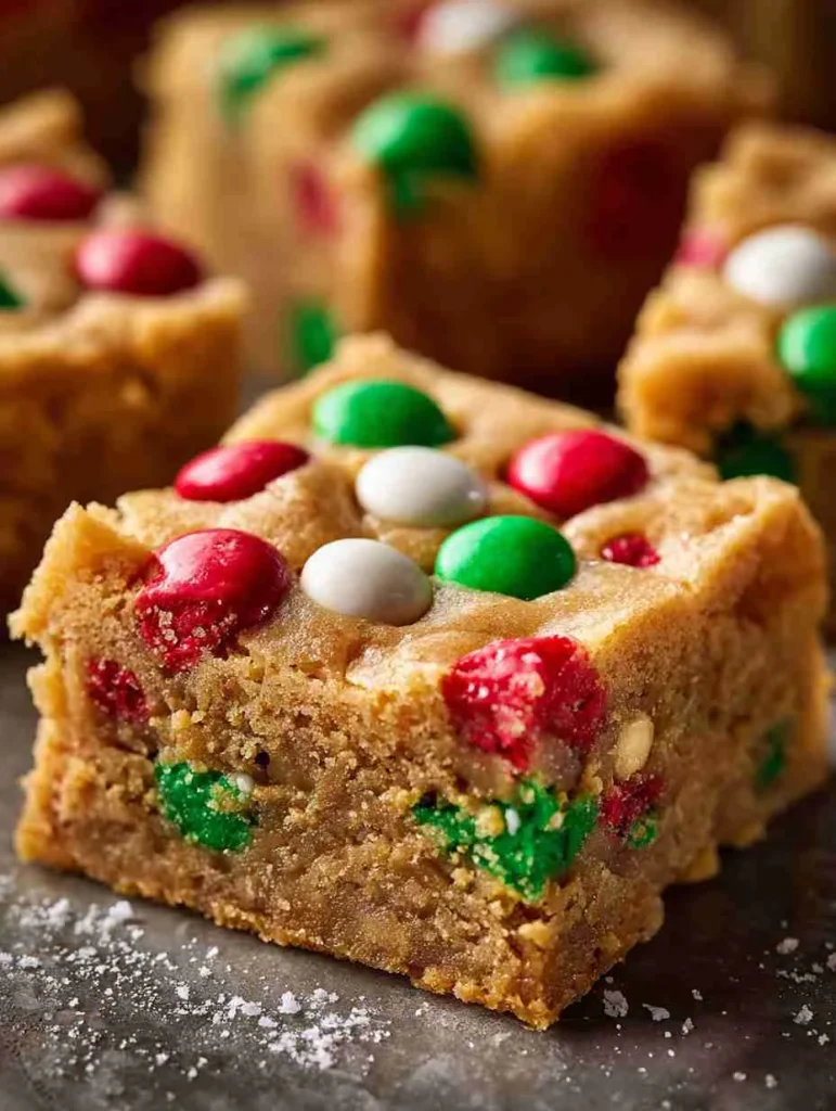 Santa’s Peanut Butter Cookie Bars for a Merry Holiday Treat