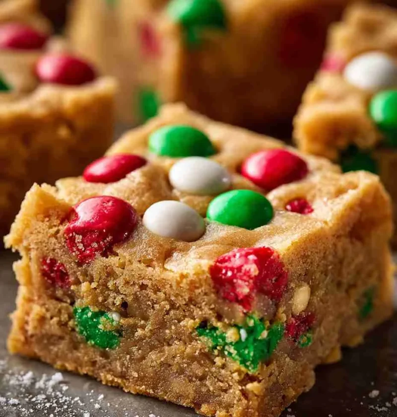 Santa’s Peanut Butter Cookie Bars For A Merry Holiday Treat Santas Peanut Butter Cookie Bars Merry Holiday