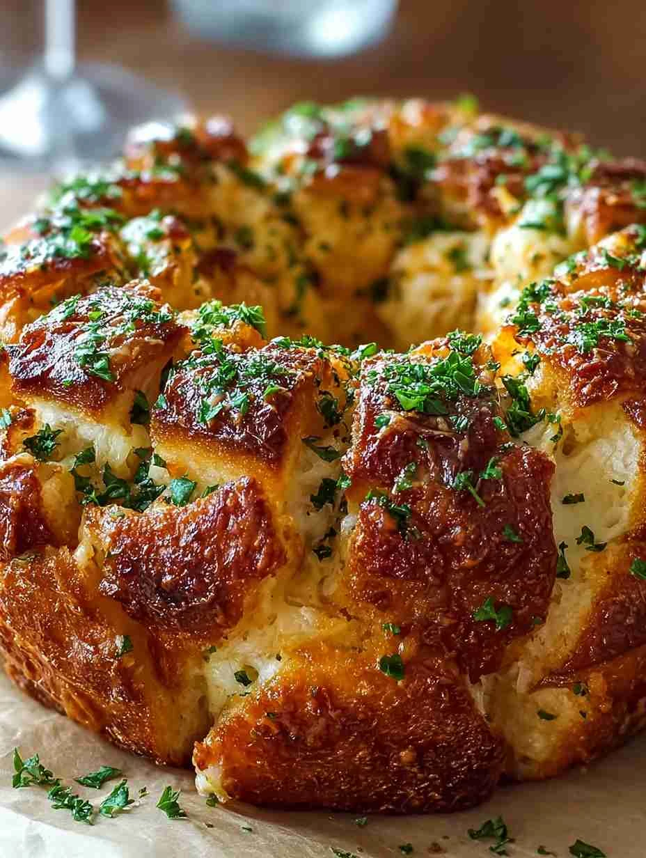 Savory Chicken Alfredo Monkey Bread: Comfort Food Surprise