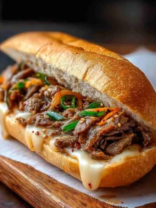 Savory Korean Kimchi Bulgogi Cheesesteak You’ll Crave