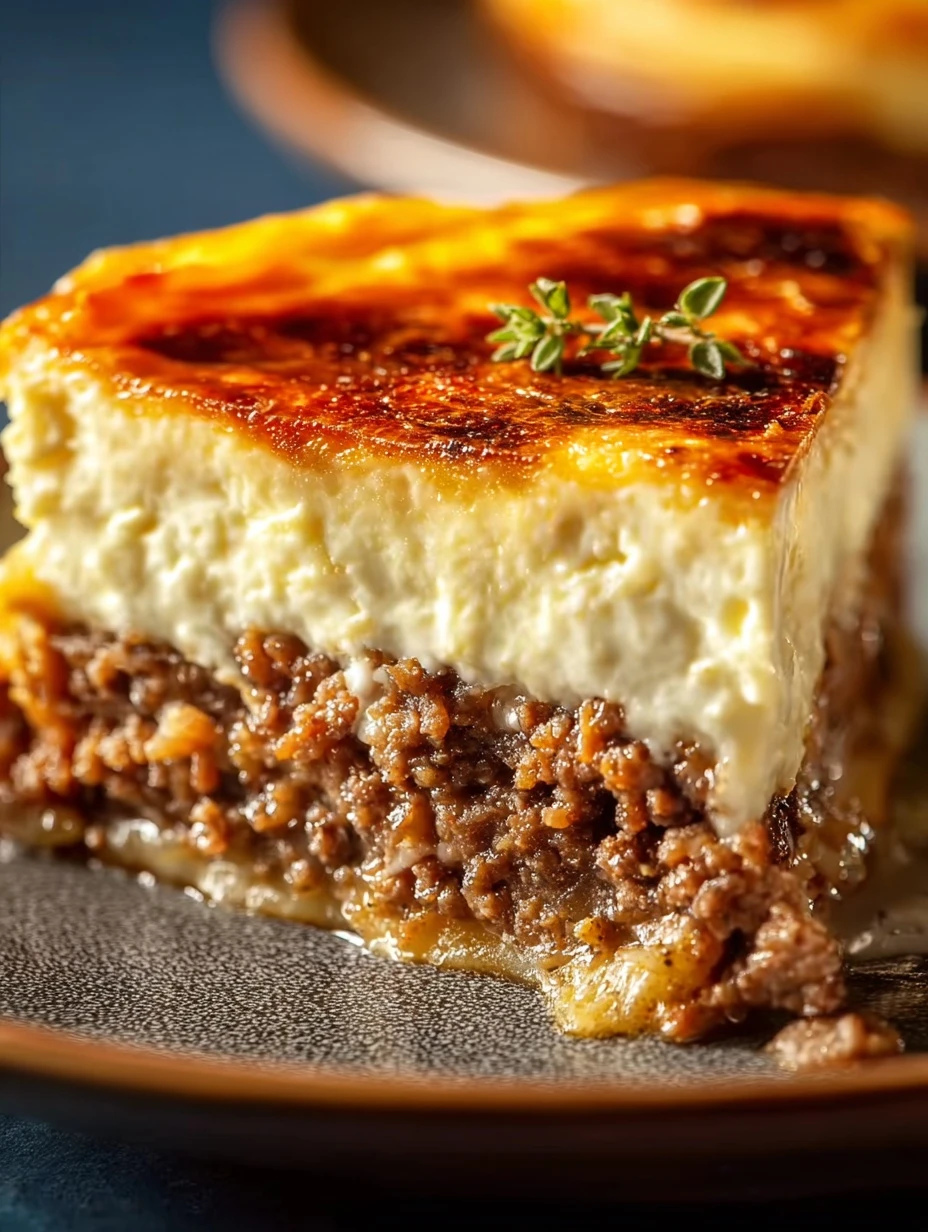 Savory Meat and Cheese Pie