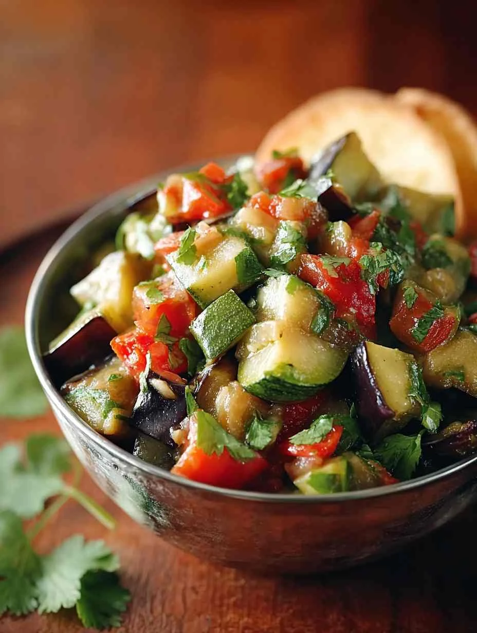 Sephardic Eggplant Salad Recipe Homemade Sephardic Eggplant Salad Savory Eggplant Salad Sephardic Style Traditional Sephar...