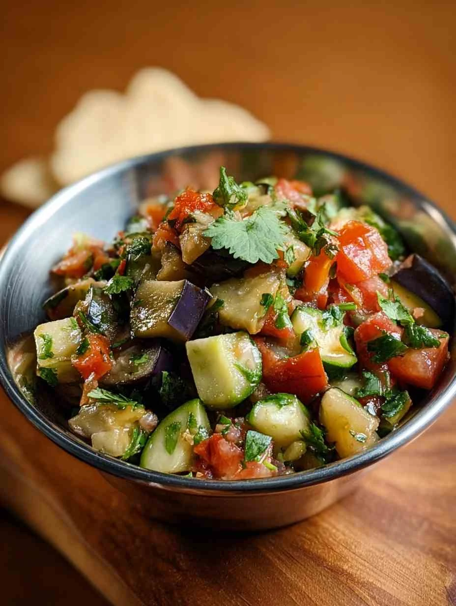 Sephardic Eggplant Salad Recipe Homemade Sephardic Eggplant Salad Savory Eggplant Salad Sephardic Style Traditional Sephar...