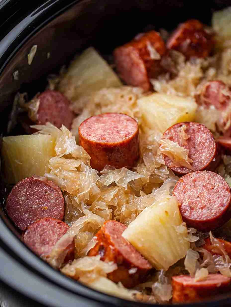 Slow Cooker Kielbasa And Sauerkraut Slow Cooker Kielbasa Sauerkraut