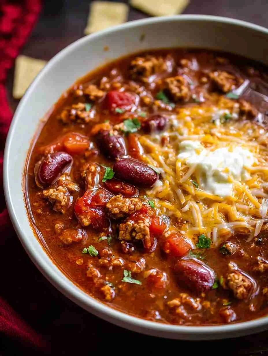 Slow Cooker Turkey Chili