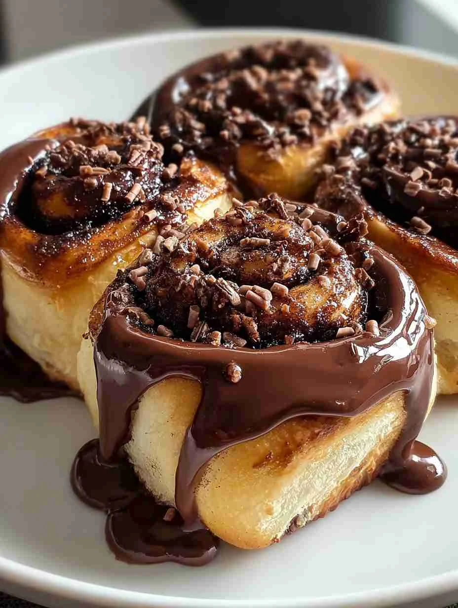 Soft Gooey Nutella Rolls Recipe Easy Homemade Chocolate Nutella Rolls Best Nutella Rolls With Chocolate Drizzle How To Mak...