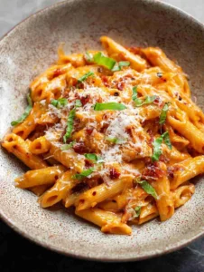 Spicy turkey bacon Tomato Pasta