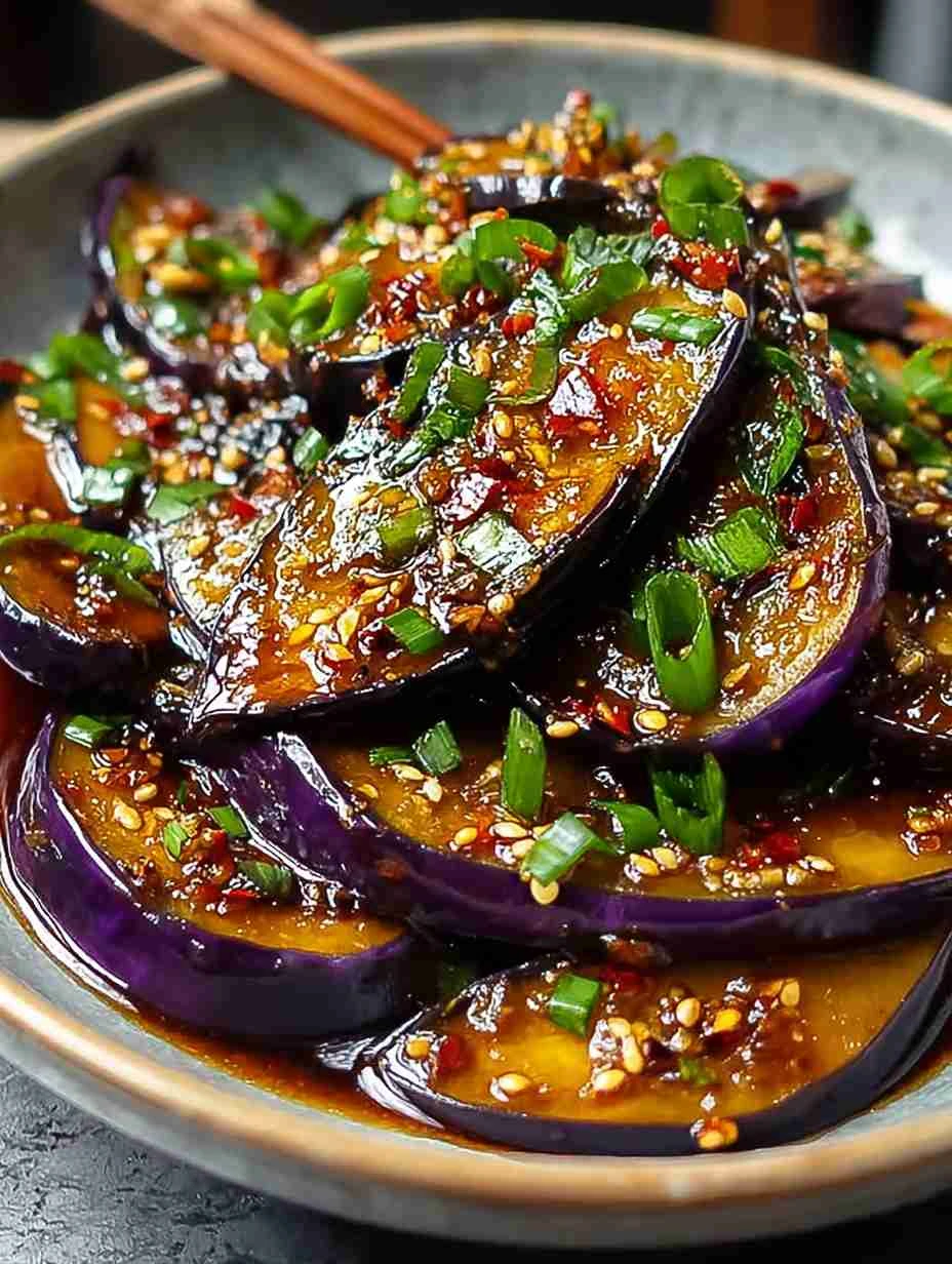 Irresistible Sticky Garlic Eggplant Recipe – Sweet, Savory & Tender