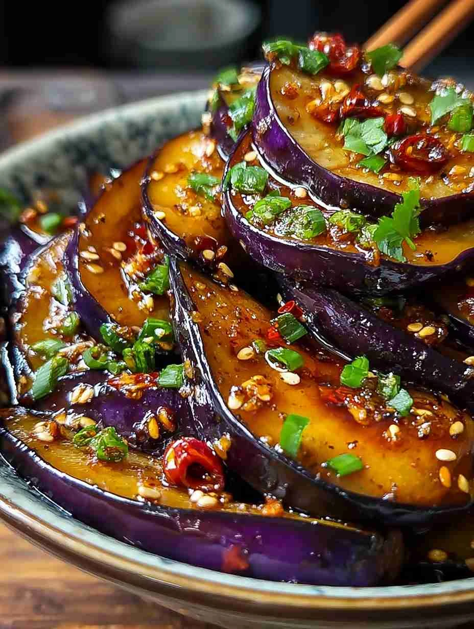 Sticky Garlic Eggplant Recipe Sweet And Savory Eggplant Recipe Tender Garlic Eggplant Dish How To Make Sticky Garlic Eggpl...